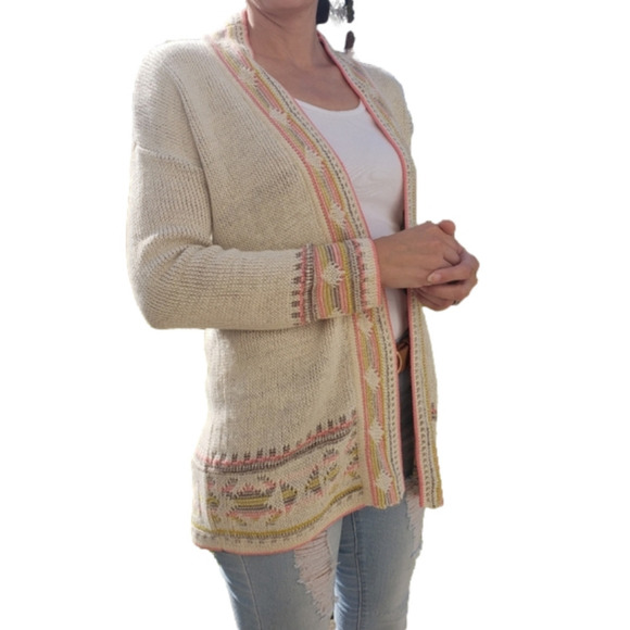 Willow & Clay Aztec Southwestern Sweater cardigan size small - Picture 3 of 10